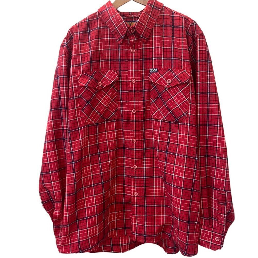 Dixxon Flannel Co Mens Plaid Button Up 2X The Dirte Workwear Cabincore Western
